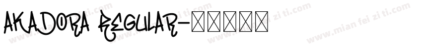 akaDora Regular字体转换